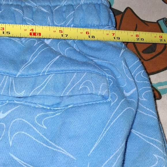 Nike All Over Print Baby Blue Outfit Hoodie Joggers Set Hooded Sweatshirt Pants - Picture 9 of 10
